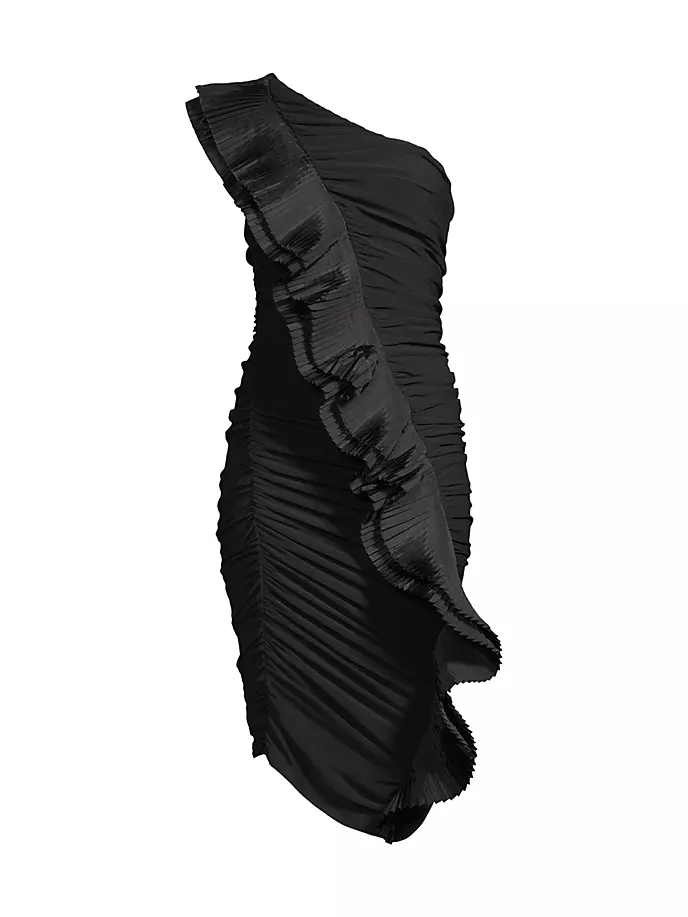 Mercer Асимметричное платье со сборками One33 Social, черный