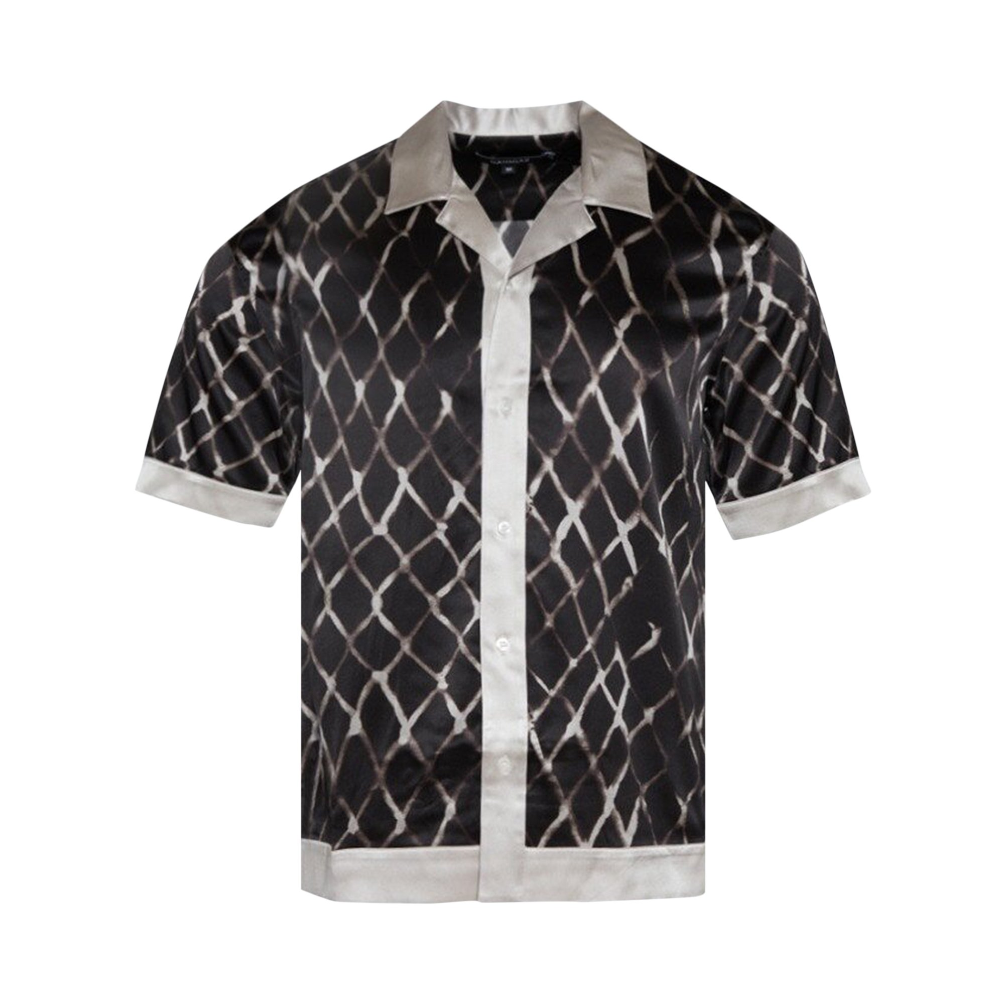цена Шелковая рубашка с короткими рукавами Nahmias Colorblock Swish, Black Swish