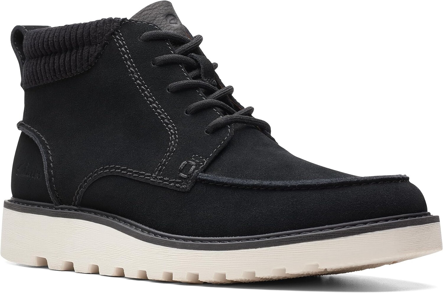 

Ботинки на шнуровке Barnes Mid Clarks, черная замша