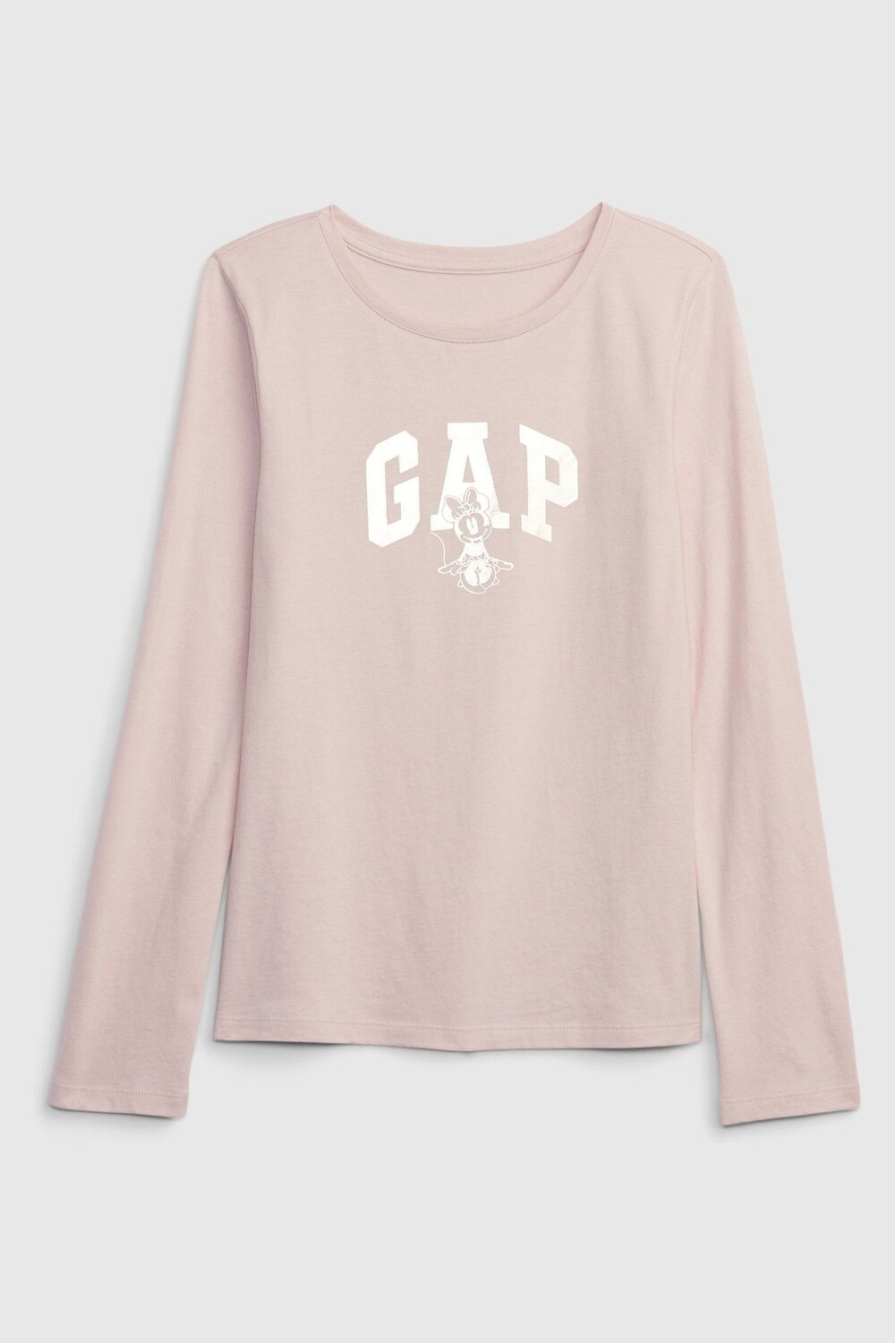 

Футболка Disney из натурального хлопка Длинные рукава с принтом Gap, розовый