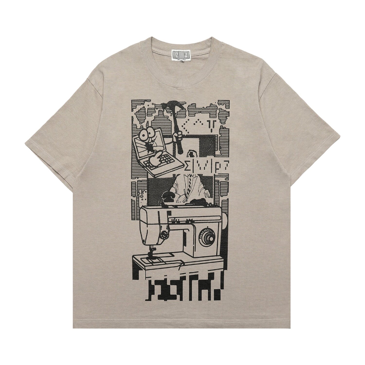 

Футболка Cav Empt Overdye MD CED Process, серая, Серый
