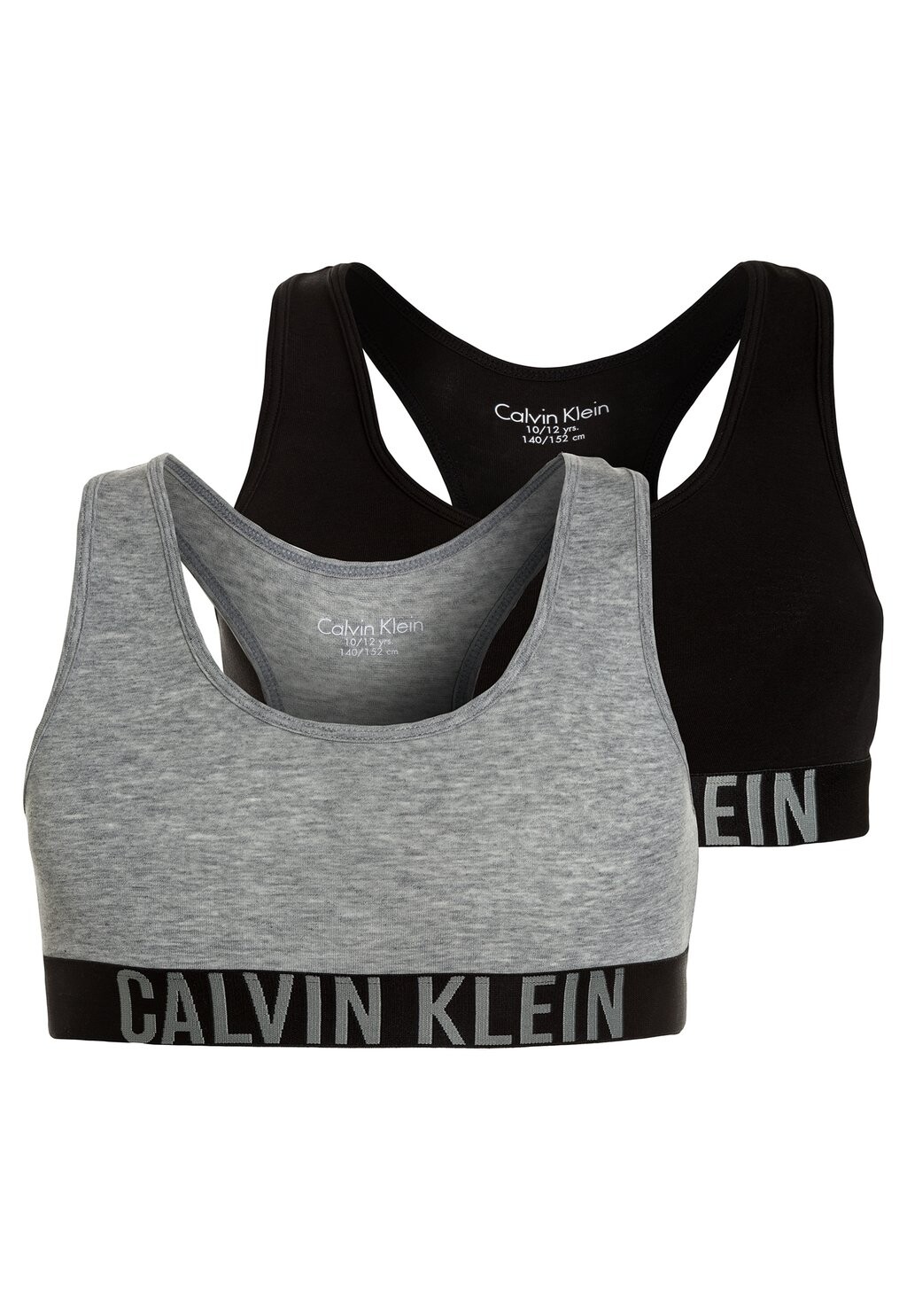 

Бюстье Bralette 2 Pack Calvin Klein Underwear, цвет grey heather/black