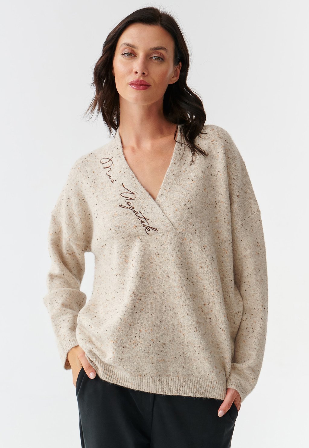 Вязаный свитер TATUUM, цвет off white фото