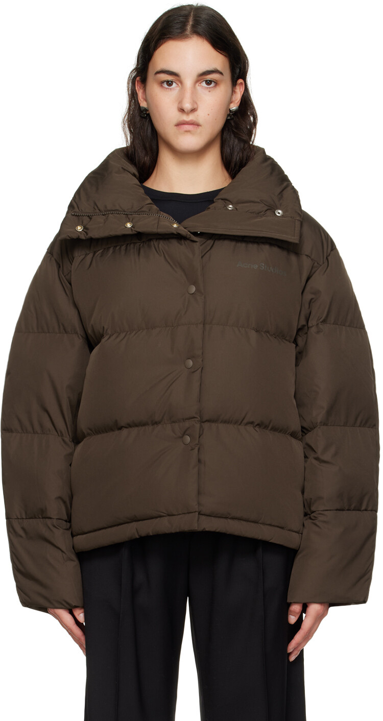 

Коричневый стеганый пуховик Кофейно-коричневый Acne Studios