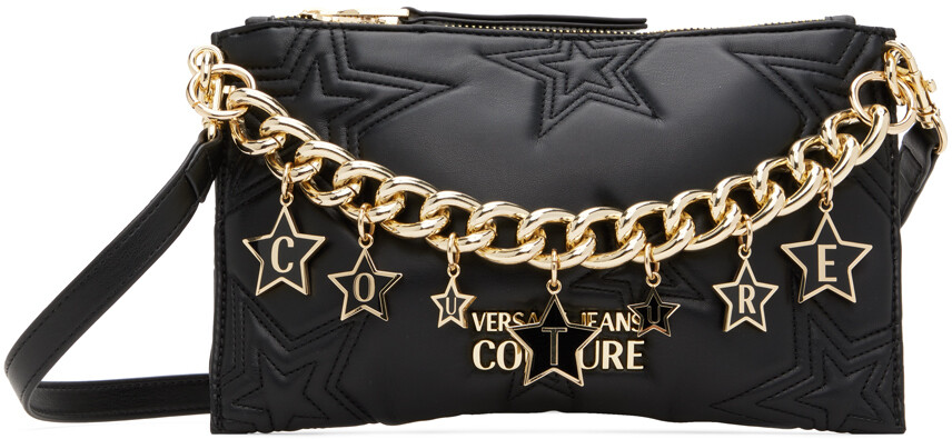 

Черная сумка со звездами Versace Jeans Couture