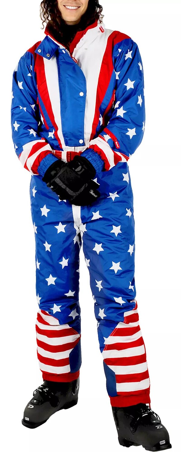 

Мужской зимний комбинезон Tipsy Elves Americana, синий