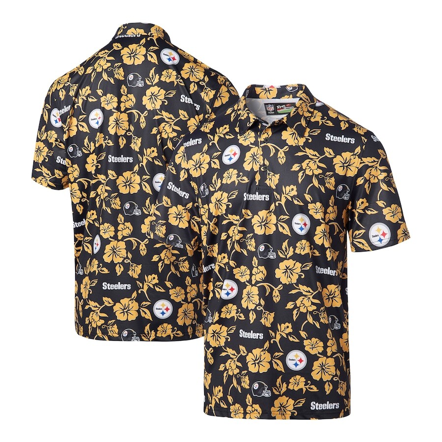 

Поло с коротким рукавом Reyn Spooner Pittsburgh Steelers, черный