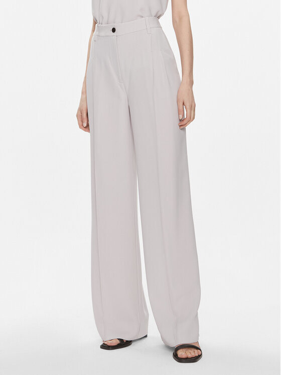 

Широкие брюки из ткани Calvin Klein, серый