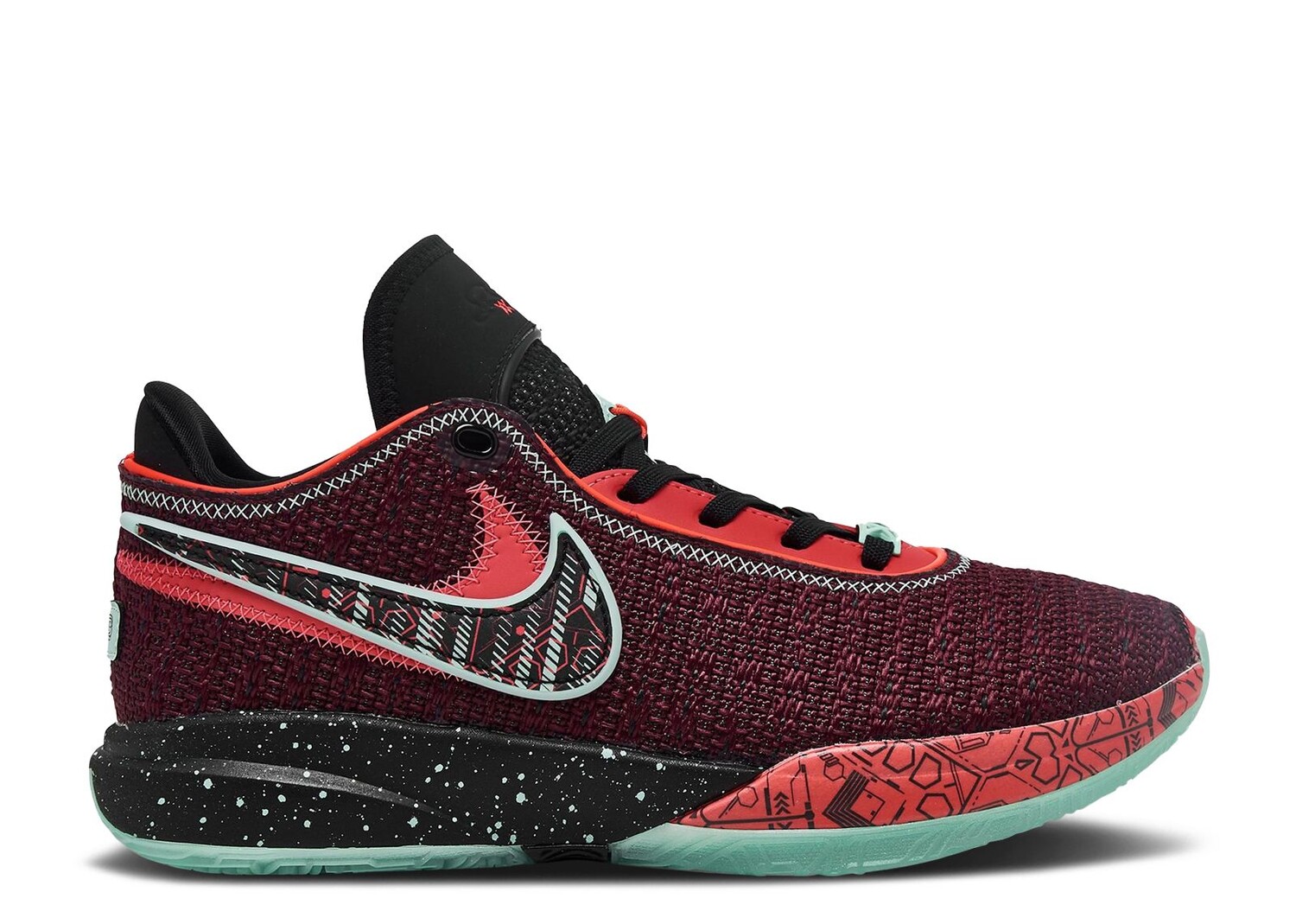 

Кроссовки Nike Lebron 20 Se Gs 'Night Maroon', красный
