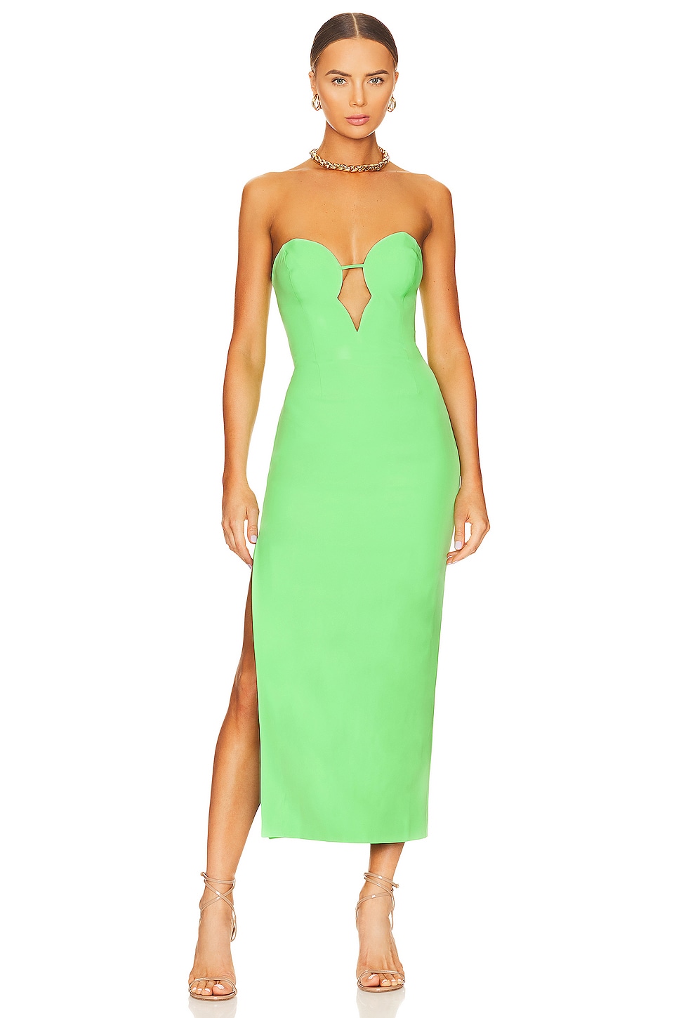 цена Платье Bardot x REVOLVE Eleni Midi, зеленый