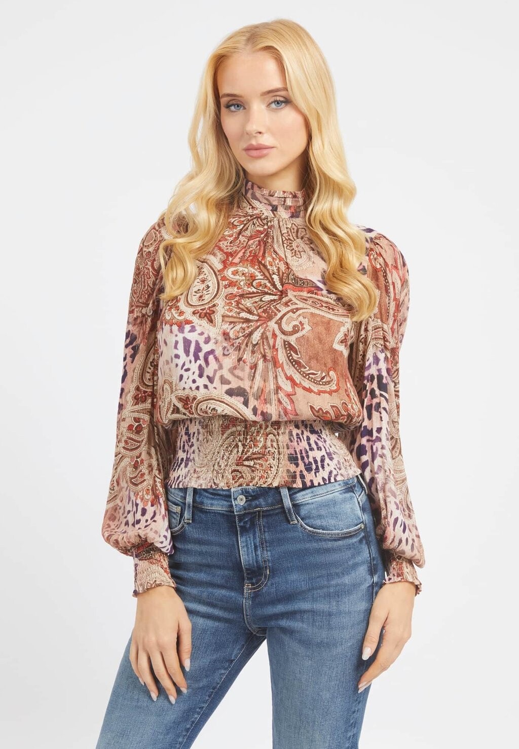 

Блузка Guess, цвет gemustert multicolor
