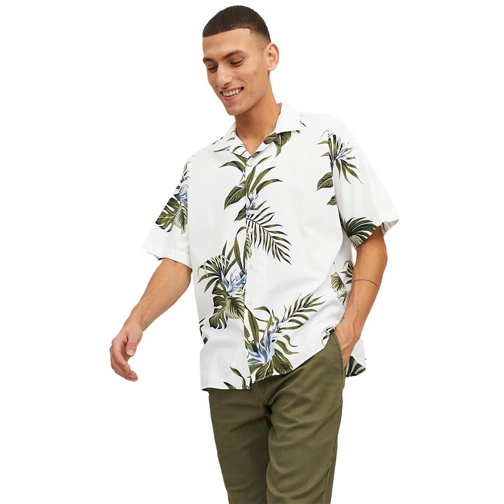 

Рубашка с коротким рукавом Jack & Jones Blatropic Resort, белый