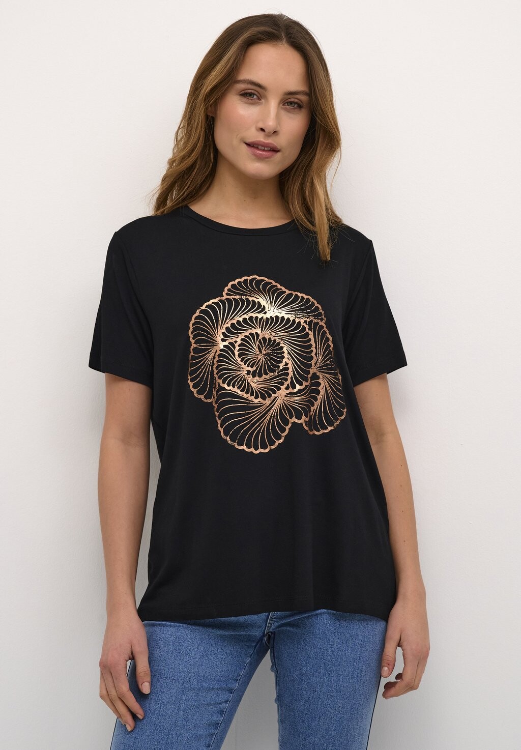 

Футболка с принтом BPHEDVIKA GRAPHIC SHORT SLEEVES Kaffe, цвет black deep