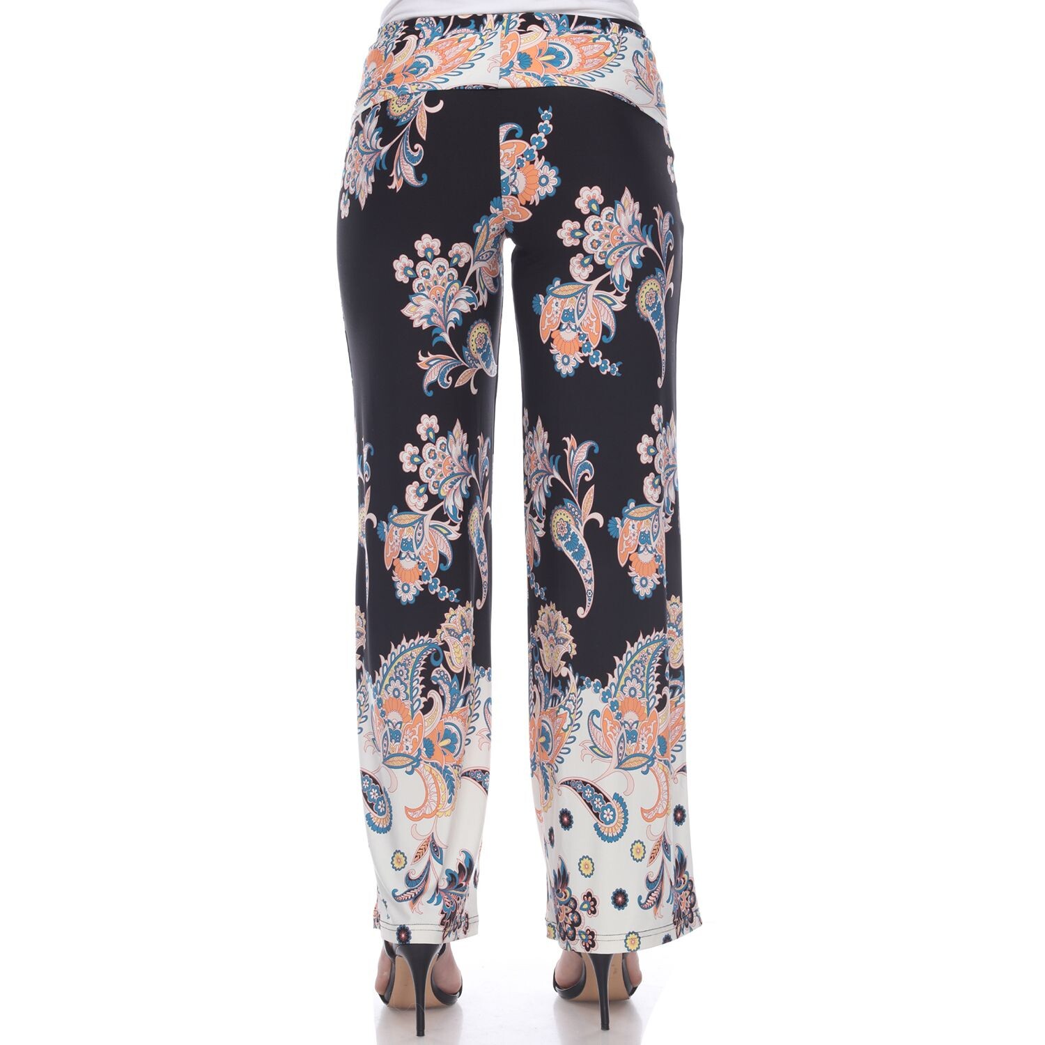 

Женские белые брюки Mark Paisley Palazzo White Mark, красный