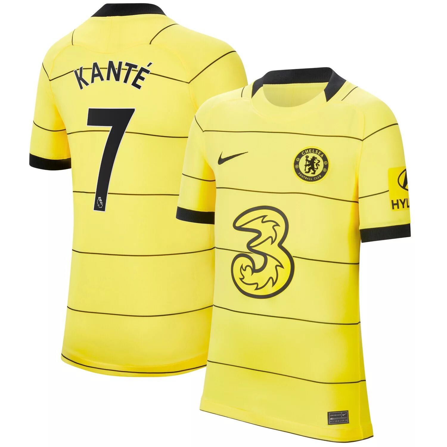 

Молодежная футболка Nike N'Golo Kanté Yellow Chelsea 2021/22 на выезде Breathe Stadium Player Nike