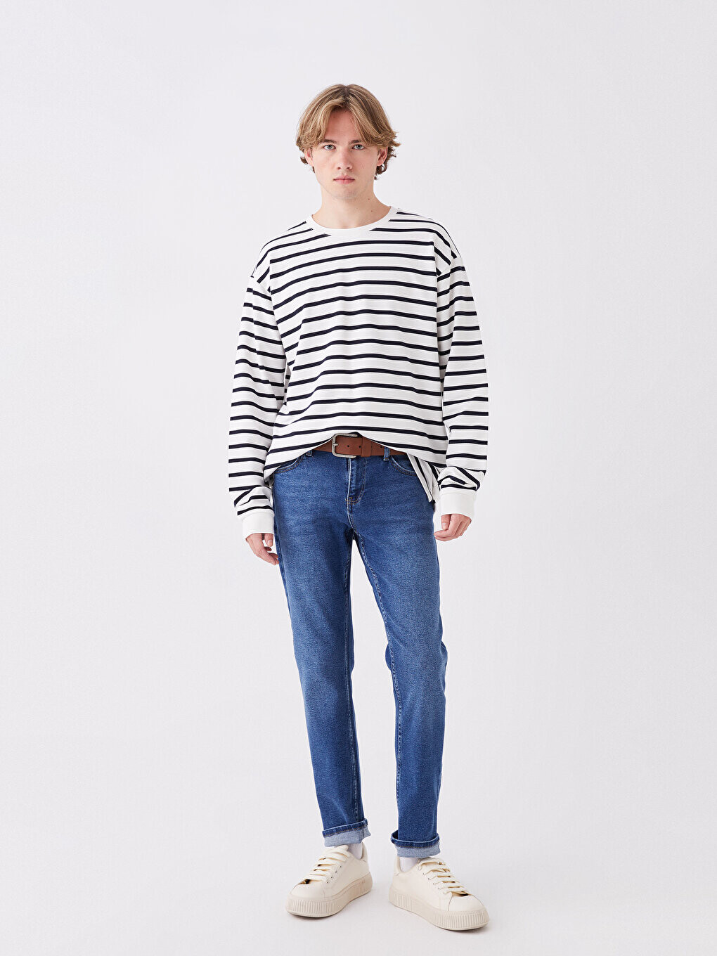 

Мужские джинсовые брюки 750 Slim Fit LCW Jeans, среднее индиго родео