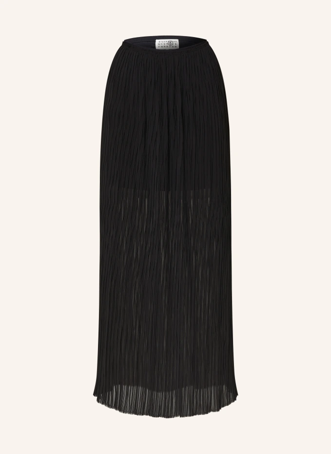 

Юбка в складку Mm6 Maison Margiela, черный
