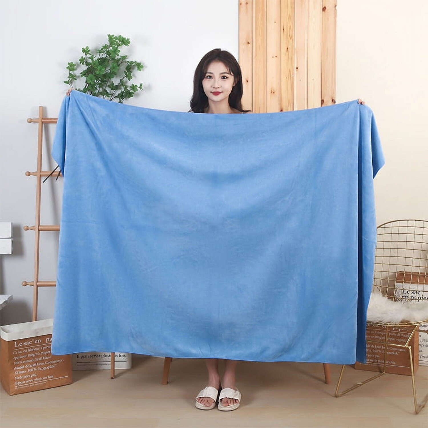 

Хлопковое банное полотенце Namzi 35,43x74,8 дюйма 6 шт, синий