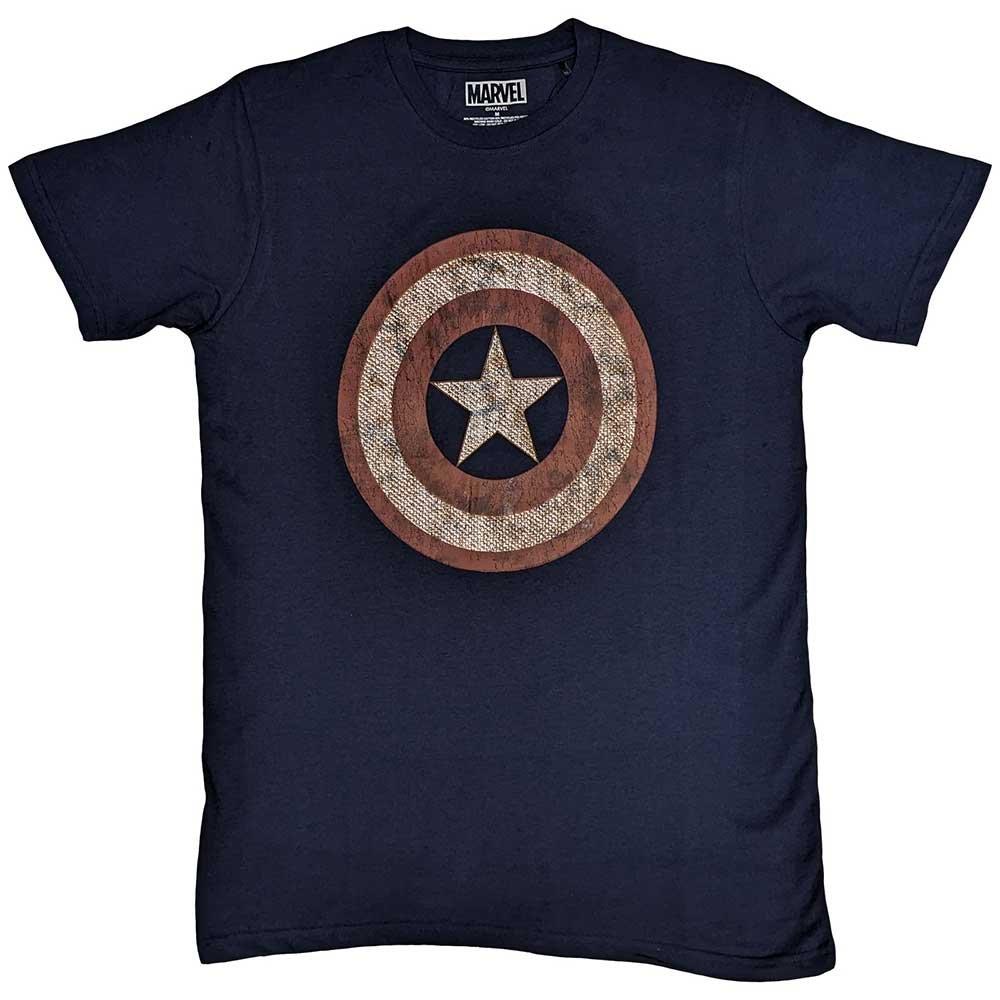цена Футболка с вышитым щитом «Капитан Америка» Marvel, темно-синий