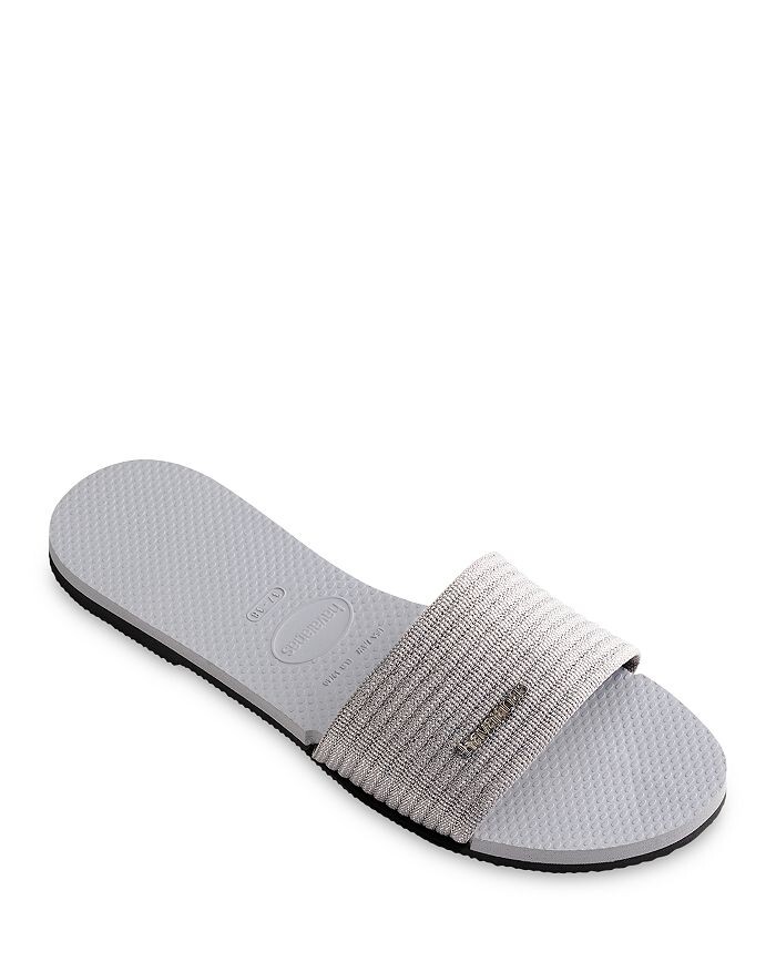 

Женские шлепанцы You Malta с эффектом металлик havaianas