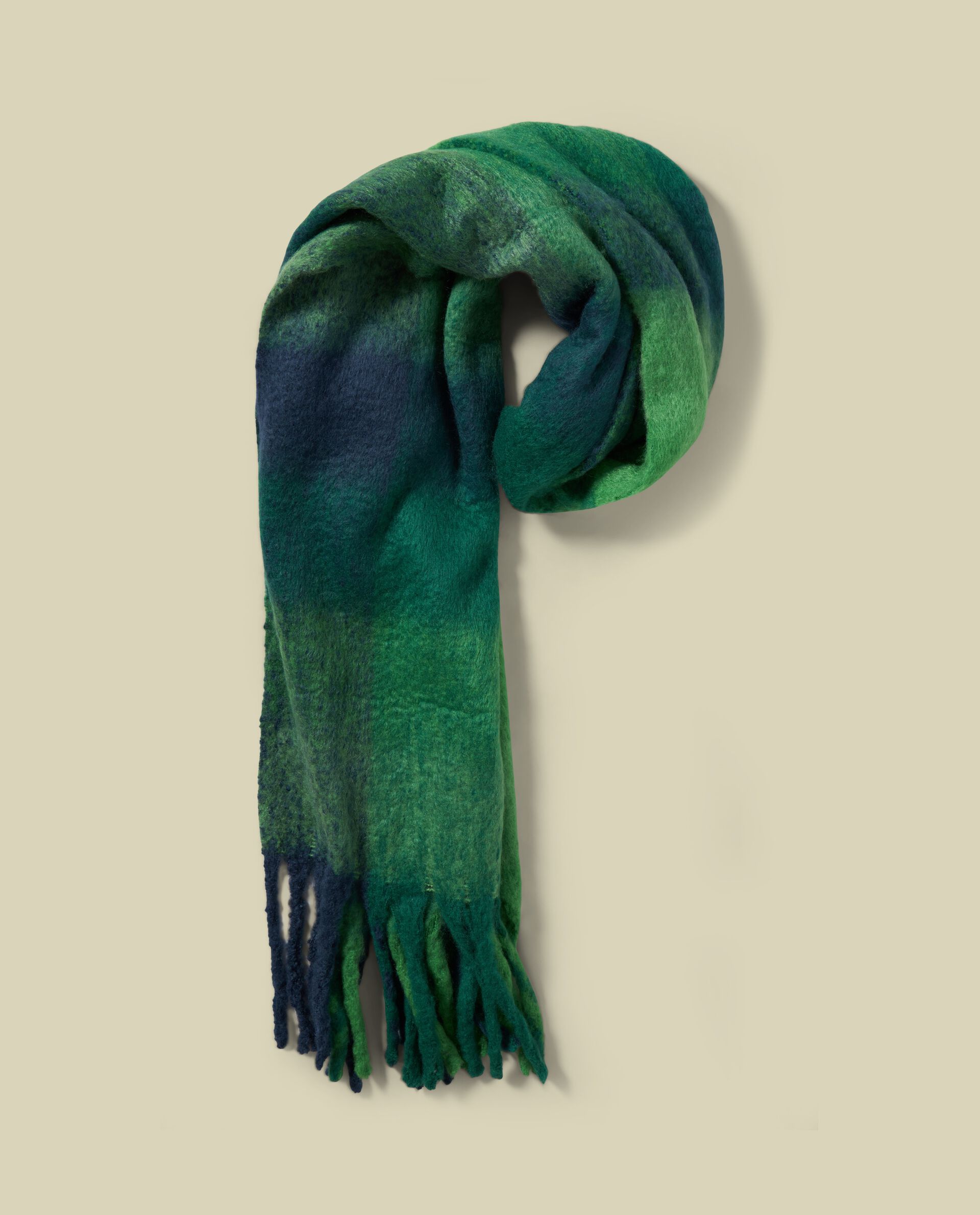 Мужской шарф с эффектом деградации PROJECT, зеленый