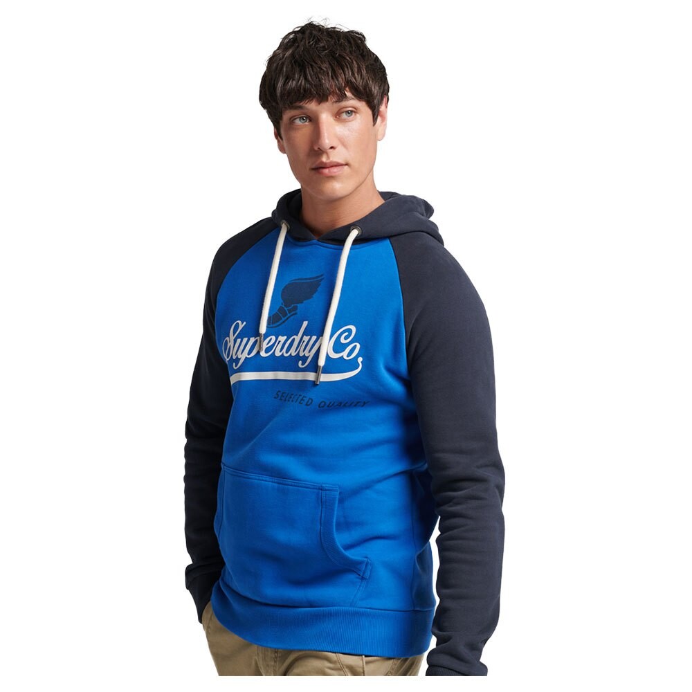 

Худи Superdry Vintage Achilles Raglan, синий