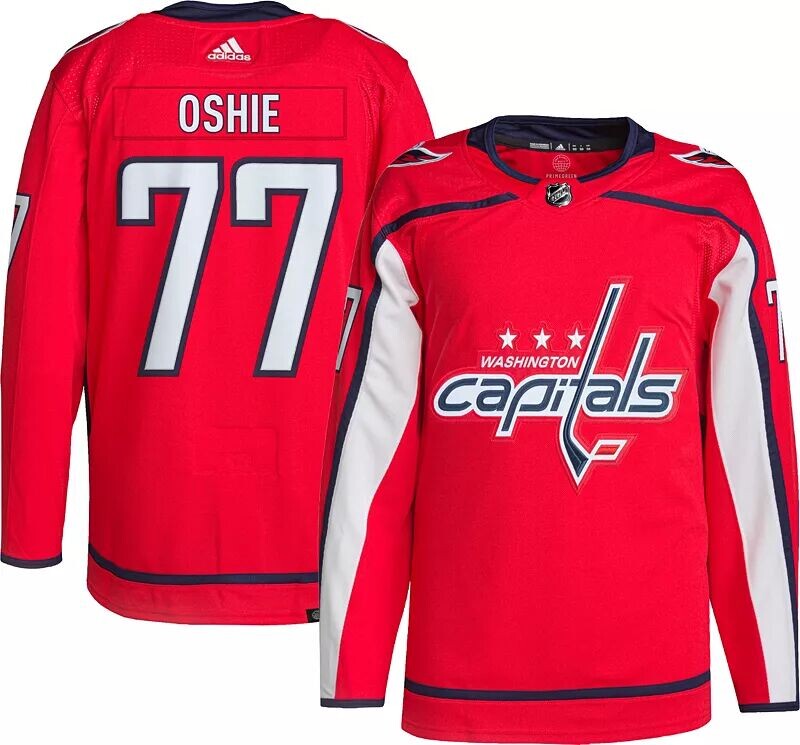 

Adidas Washington Capitals T.J. Oshie #77 Аутентичный домашний Джерси ADIZERO, Красный