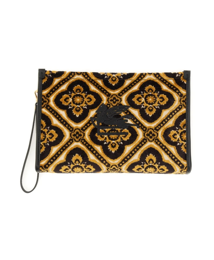 

Большой клатч с узором пейсли Etro, мультиколор