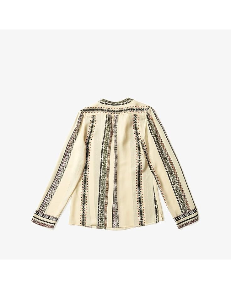 

Блуза Derek Lam Printed Kara Blouse, цвет Ivory Multi
