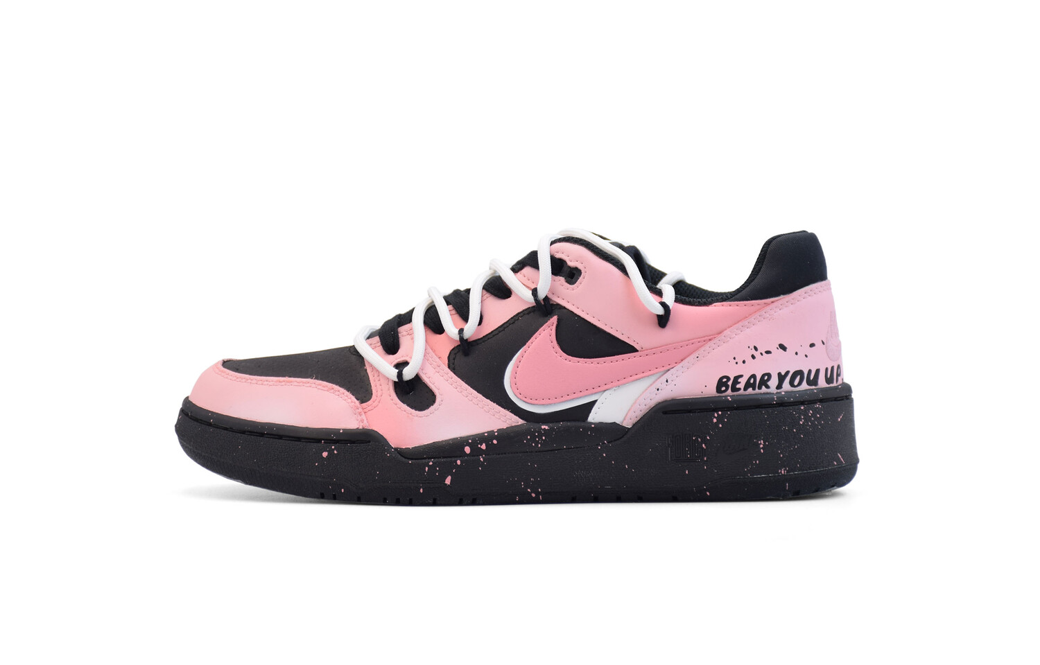 

Кроссовки Nike Full Force Skateboarding Shoes Men Low-top Black/pink, розовый