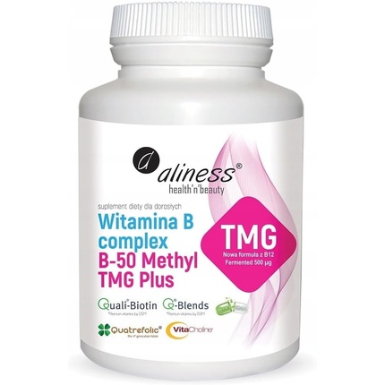 Комплекс витаминов B B-50 Метил Tmg Plus 100 капсул, Aliness