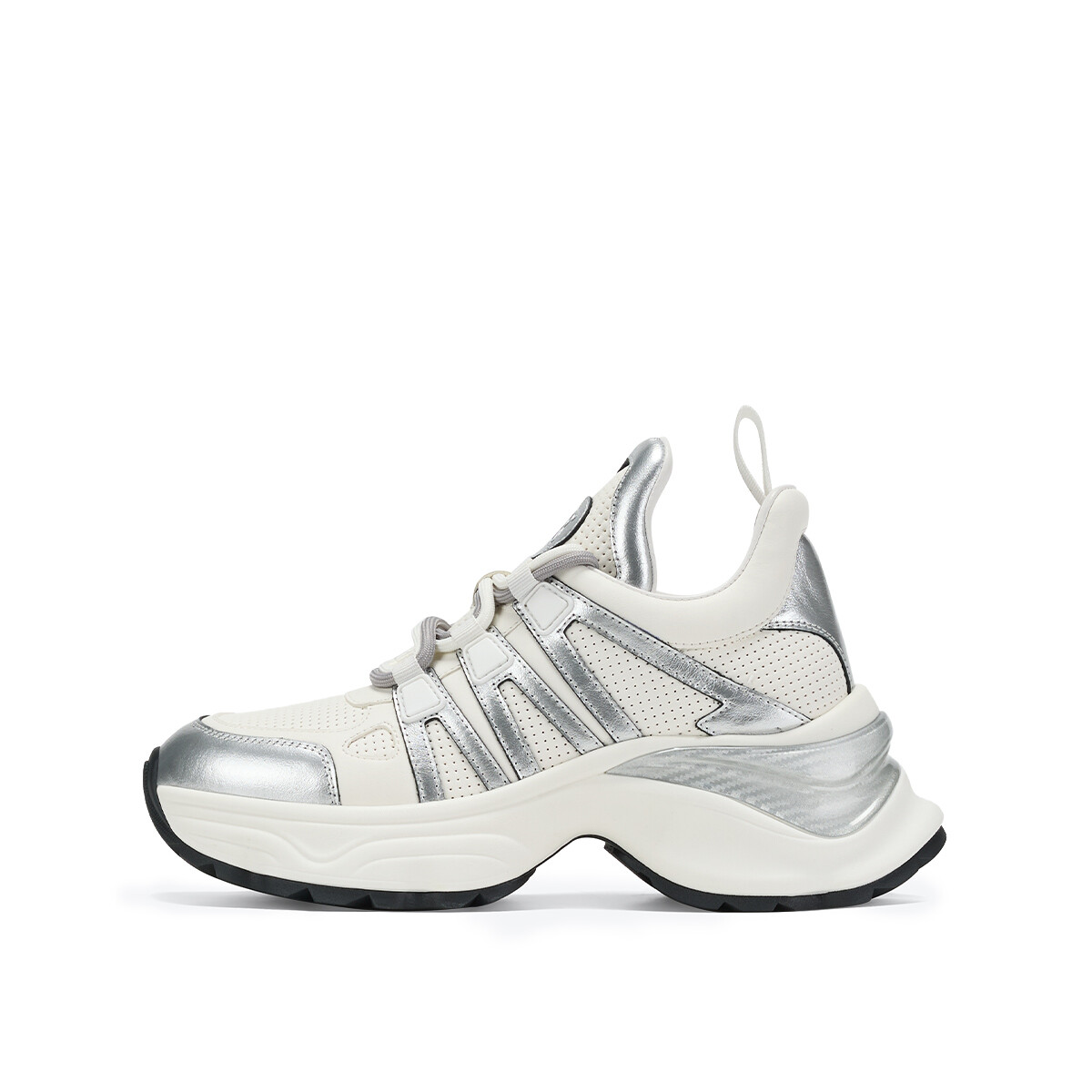 

Кроссовки rosa bianca Chunky Sneakers Women's High-top, белый/серебряный