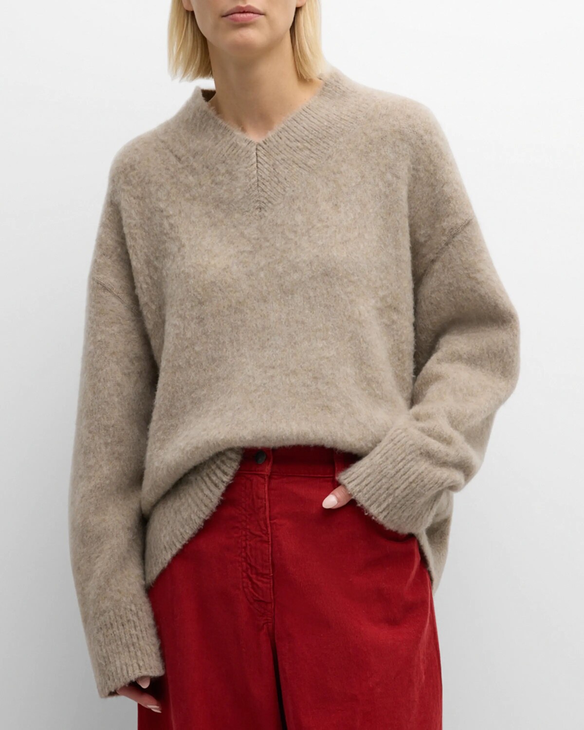 

Кашемировый свитер Fayette THE ROW, цвет Taupe