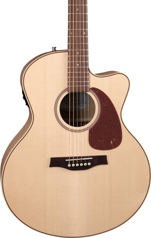 Акустическая гитара Seagull Performer CW Mini-Jumbo Flame Maple Presys II A/E Guitar w/ Bag