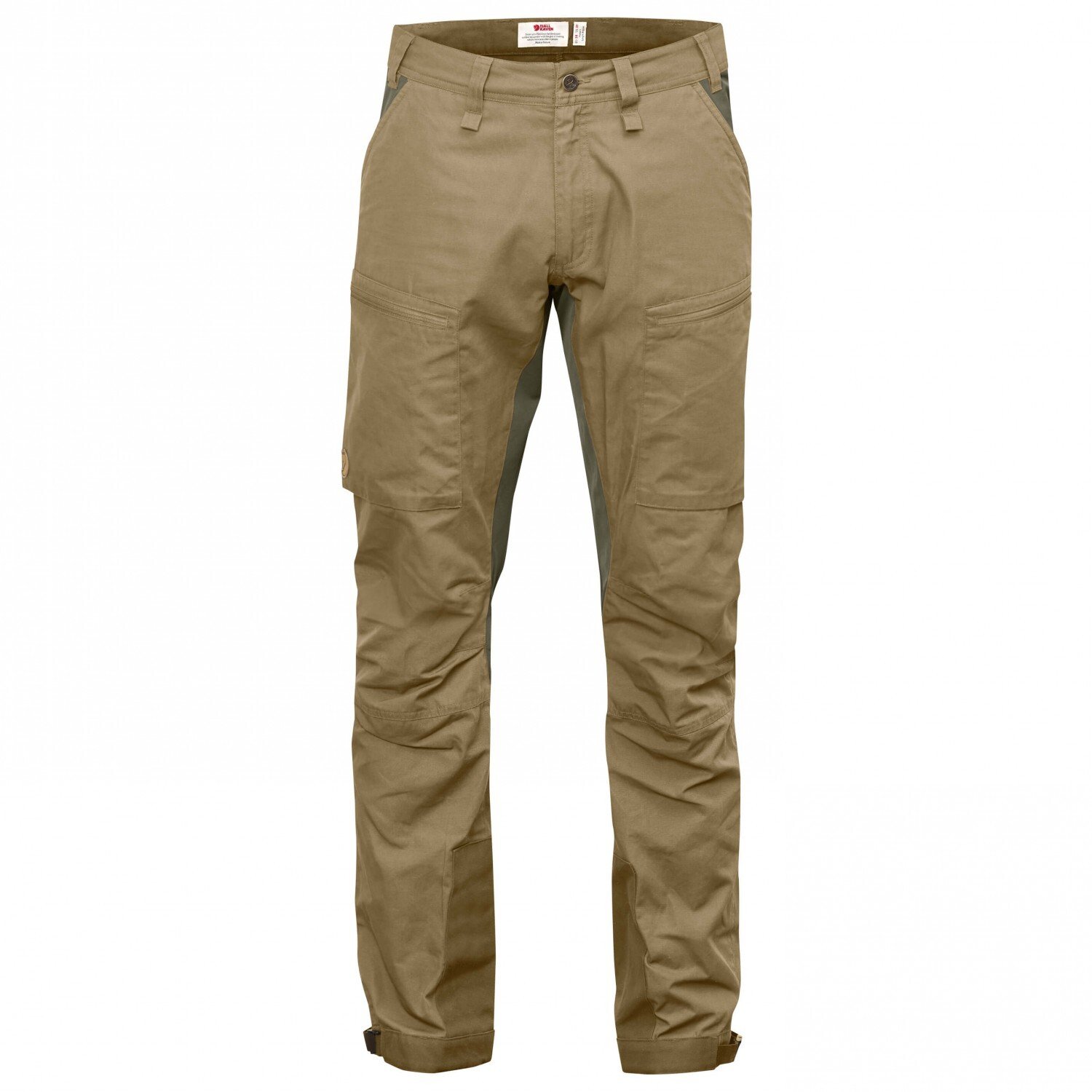 брюки fjällräven abisko lite trekking trousers цвет light olive Трекинговые брюки Fjällräven Abisko Lite Trekking Trousers, песочный