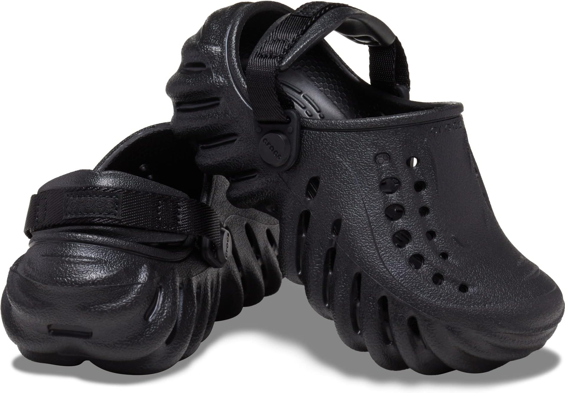 Сабо Echo Clog Crocs, черный кроссовки crocs echo clog black reflective черный