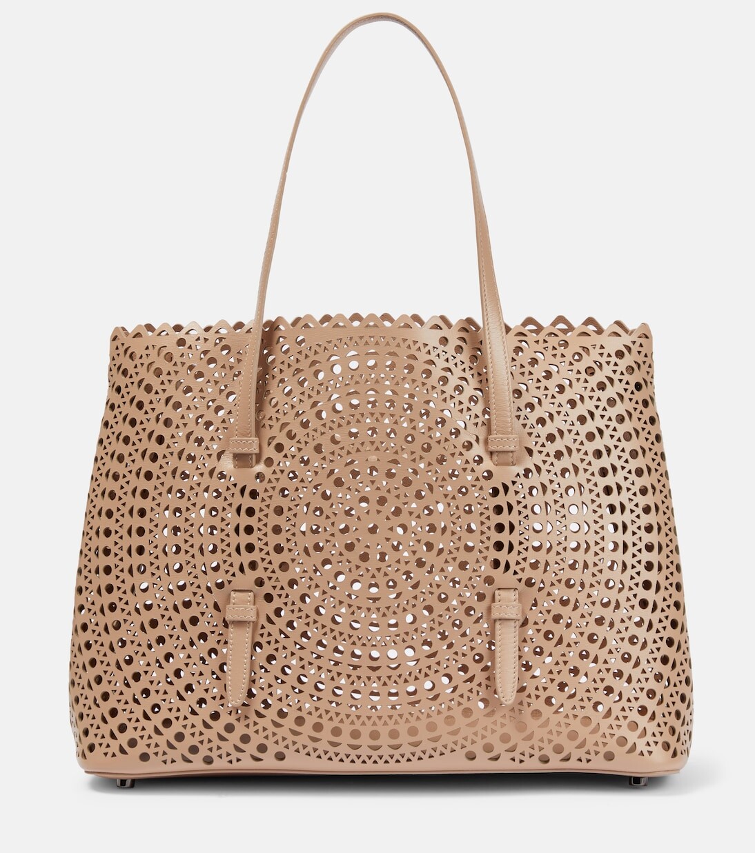 

Le mina 32 новая кожаная сумка-тоут vienne Alaïa, бежевый