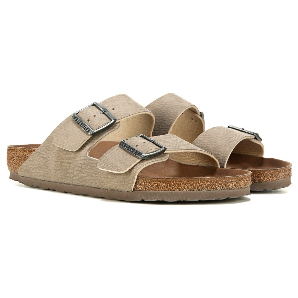 

Мужские сандалии со стелькой Arizona Vegan Birkenstock, серый