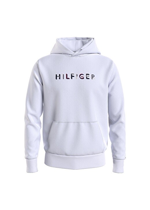 

Белая мужская толстовка с воротником с капюшоном Tommy Hilfiger, Белый