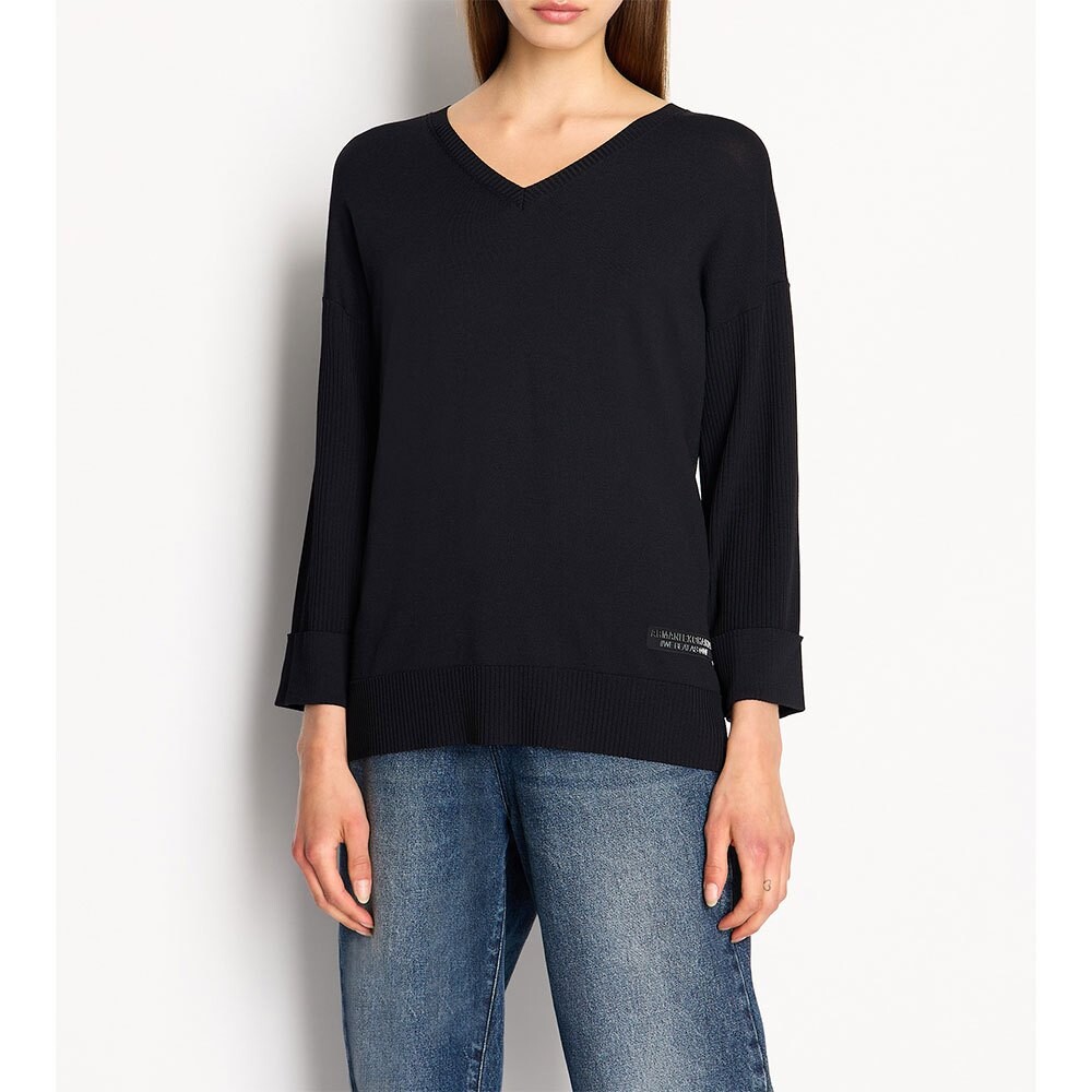 

Свитер Armani Exchange 6RYM1F_YMH6Z V Neck, черный