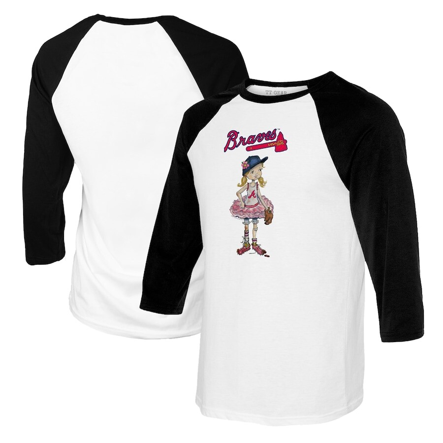 

Футболка с длинным рукавом Tiny Turnip Atlanta Braves, белый