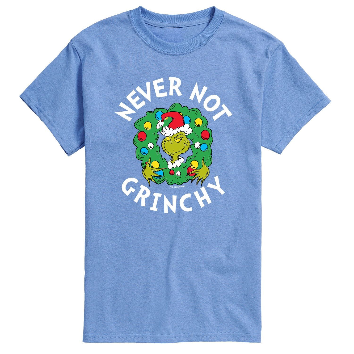 

Мужская футболка Dr. Seuss Grinch Never Not Grinchy Licensed Character
