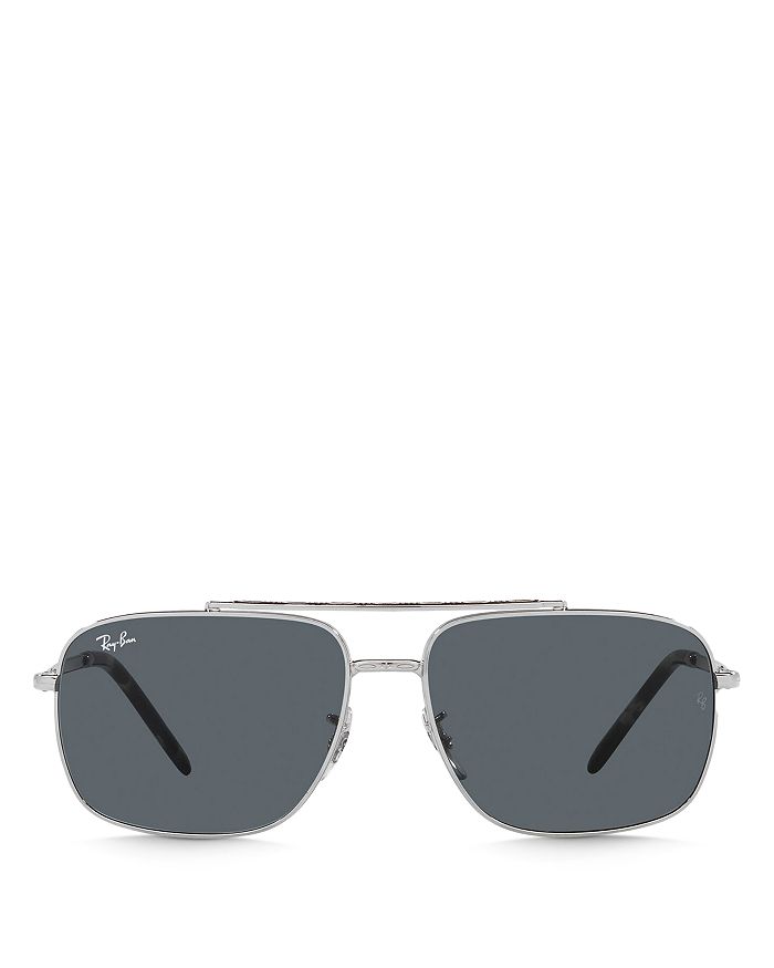 Прямоугольные солнцезащитные очки, 62 мм Ray-Ban solid 925 silver bangle
