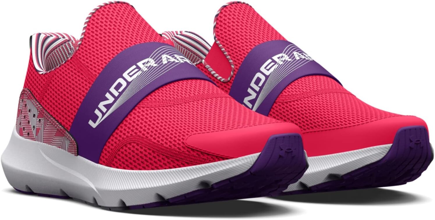 

Кроссовки Surge 3 Slip-On Print Under Armour, цвет Pink Shock/Galaxy Purple/White