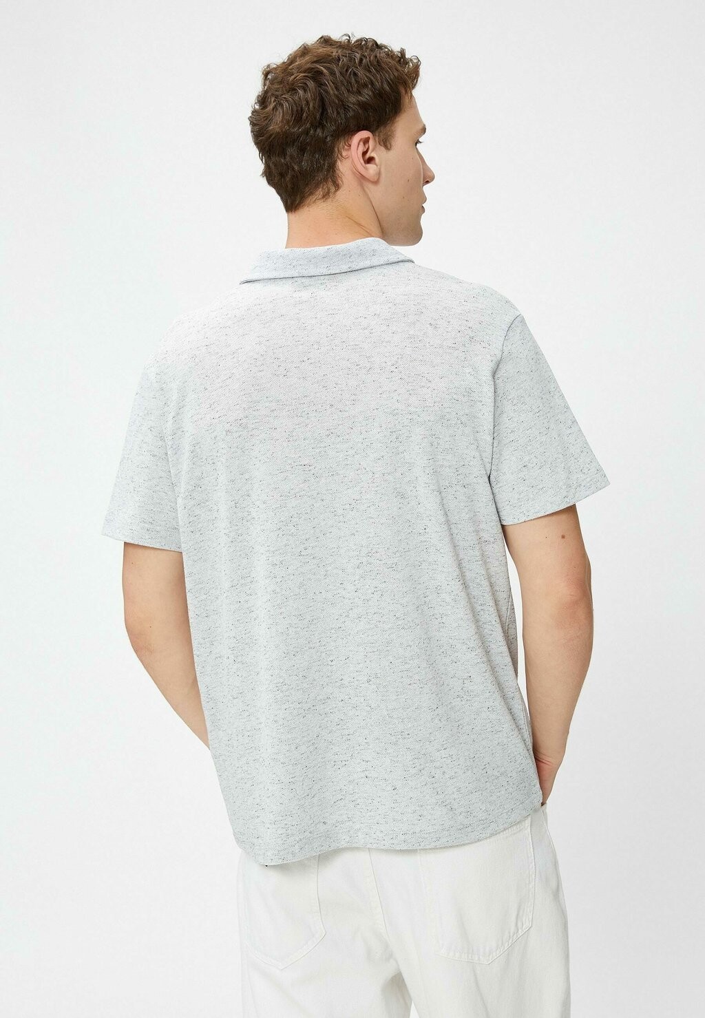

Рубашка поло MEALY BUTTONED SHORT SLEEVE Koton, серый