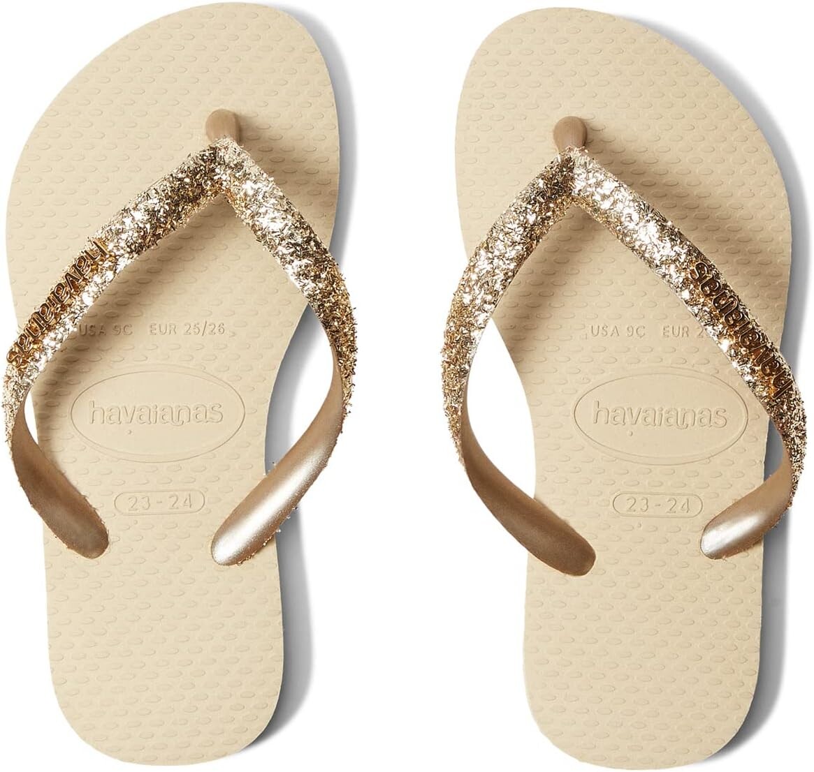 

Сандалии Havaianas Slim Glitter II, цвет Sand Grey