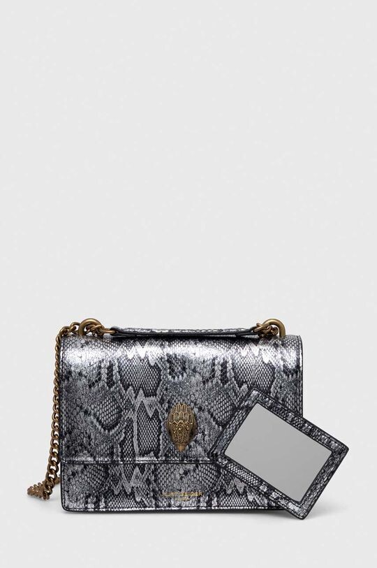 

Кожаная сумка Kurt Geiger London, серебро