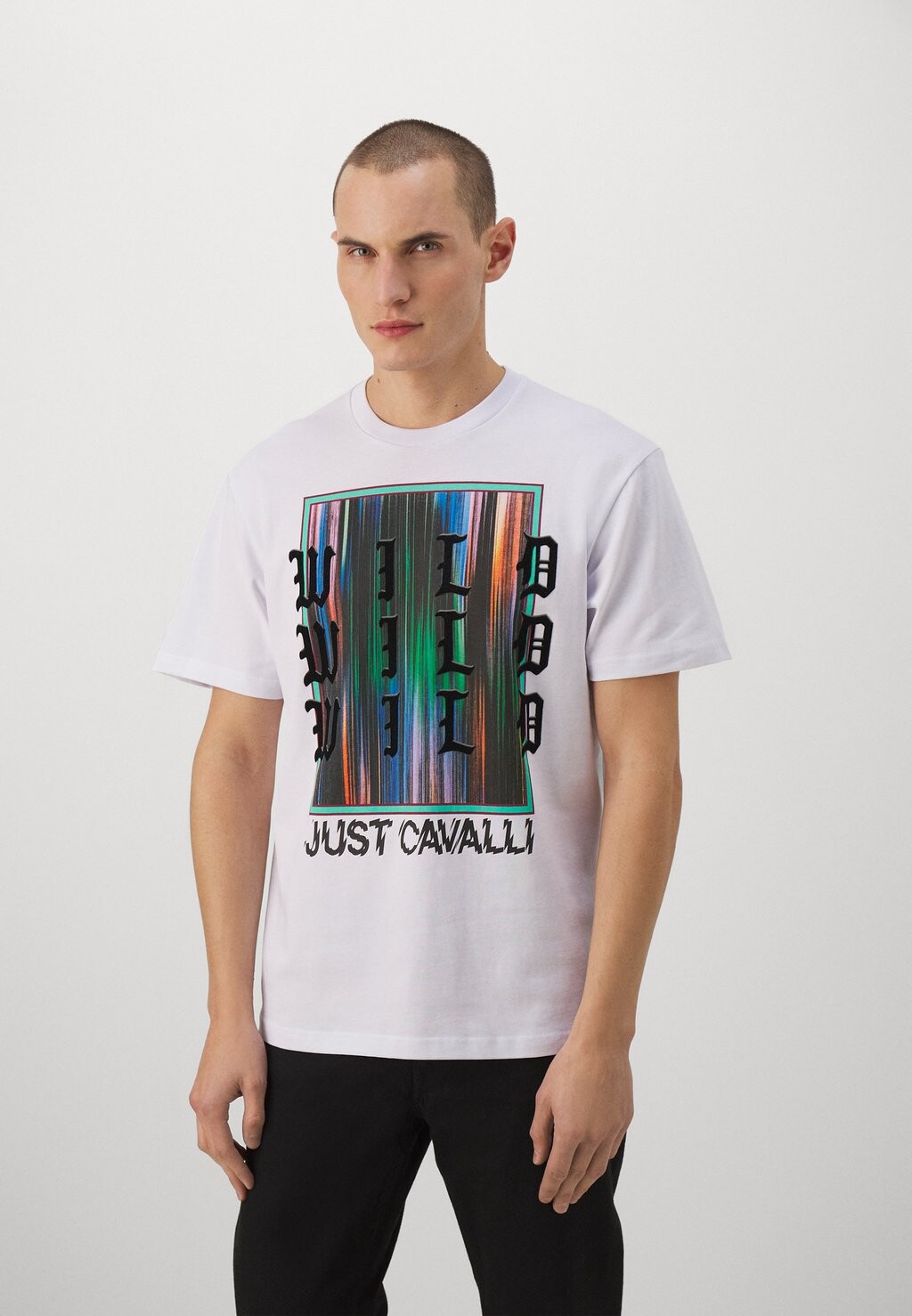 

Футболка с принтом WILD WILD WILD Just Cavalli, цвет white