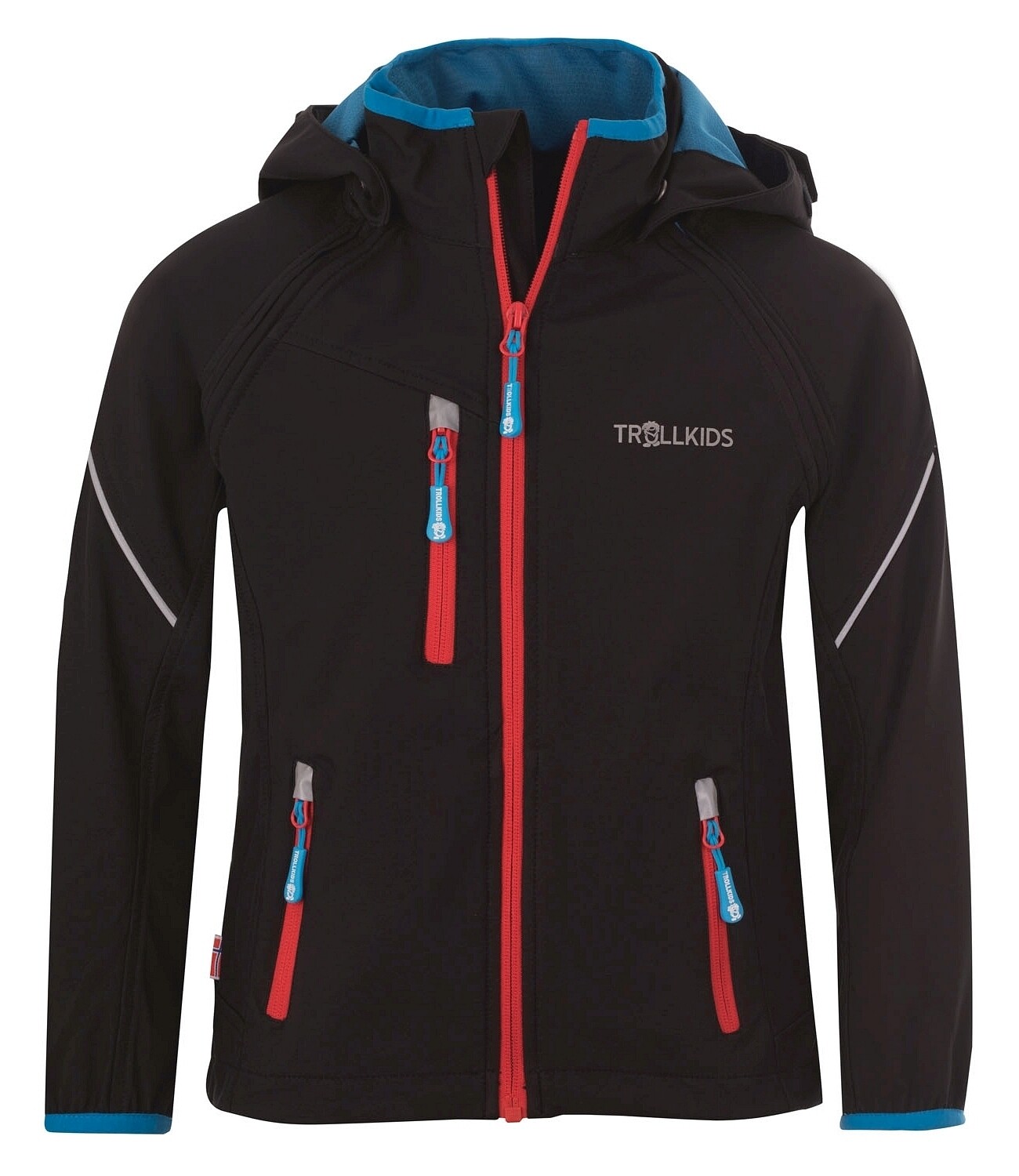 

Куртка софтшелл Trollkids Softshell zipp off Jacke Rondane, черный