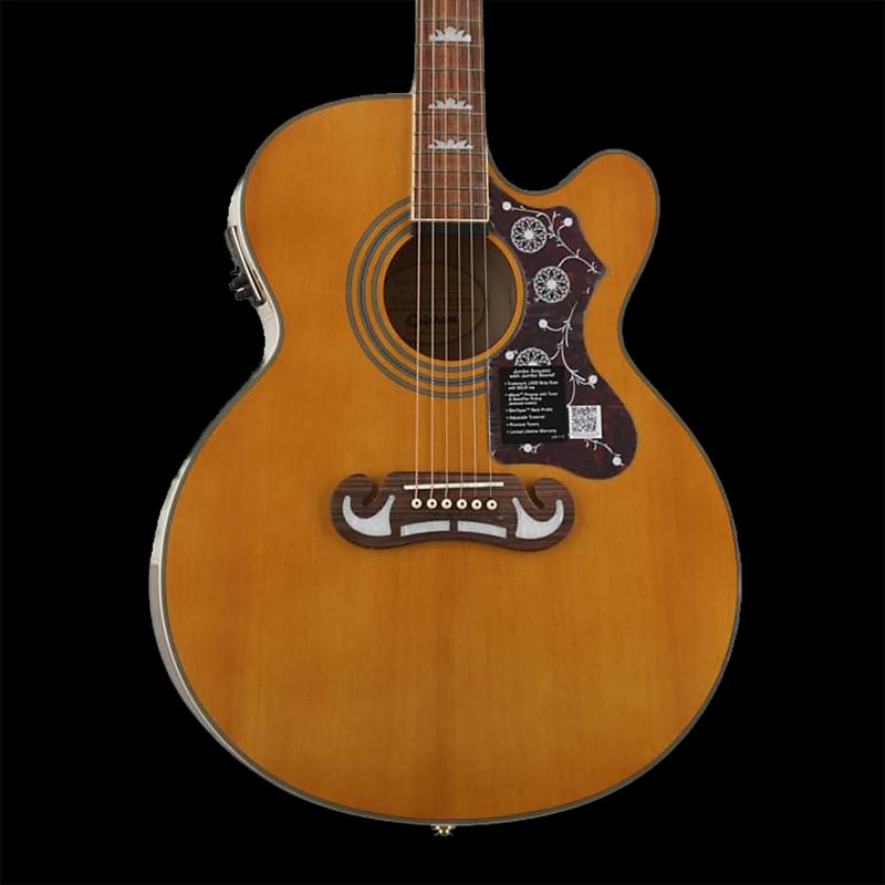 Акустическая гитара Epiphone EJ-200SCE Solid Top Vintage Natural Acoustic Guitar